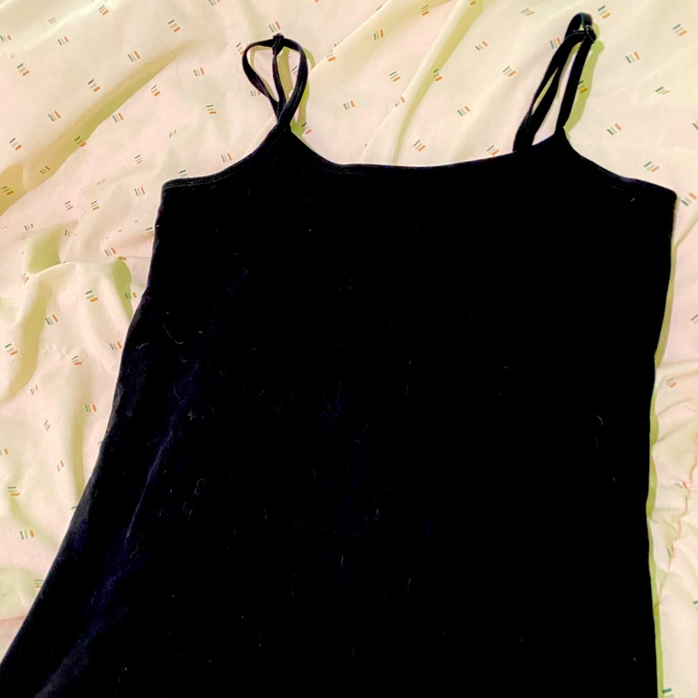Liz Claiborne black spaghetti strap tank Small.